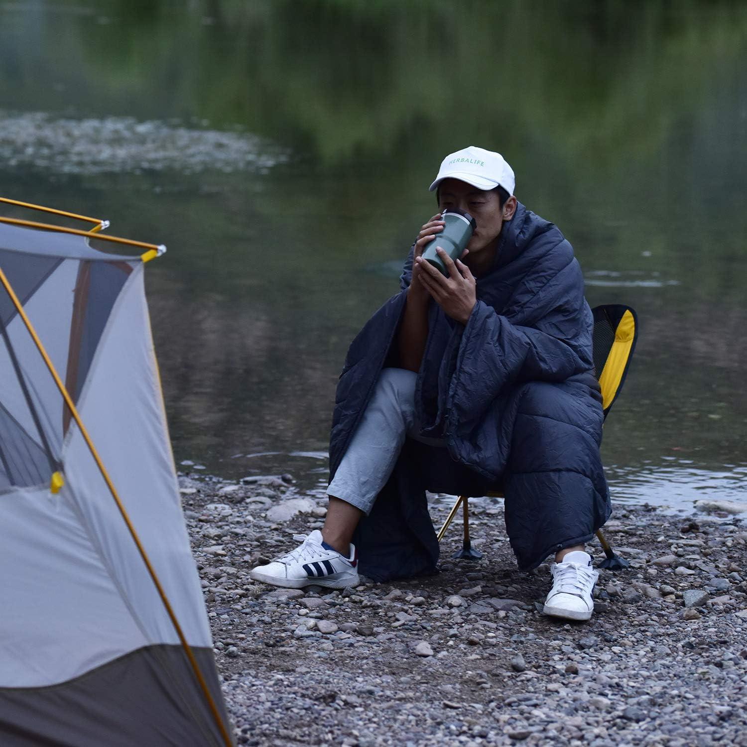 image:imageiClimb 3M Thinsulate Insulation Warm Camping Blanket Ultralight CompactDark Grey