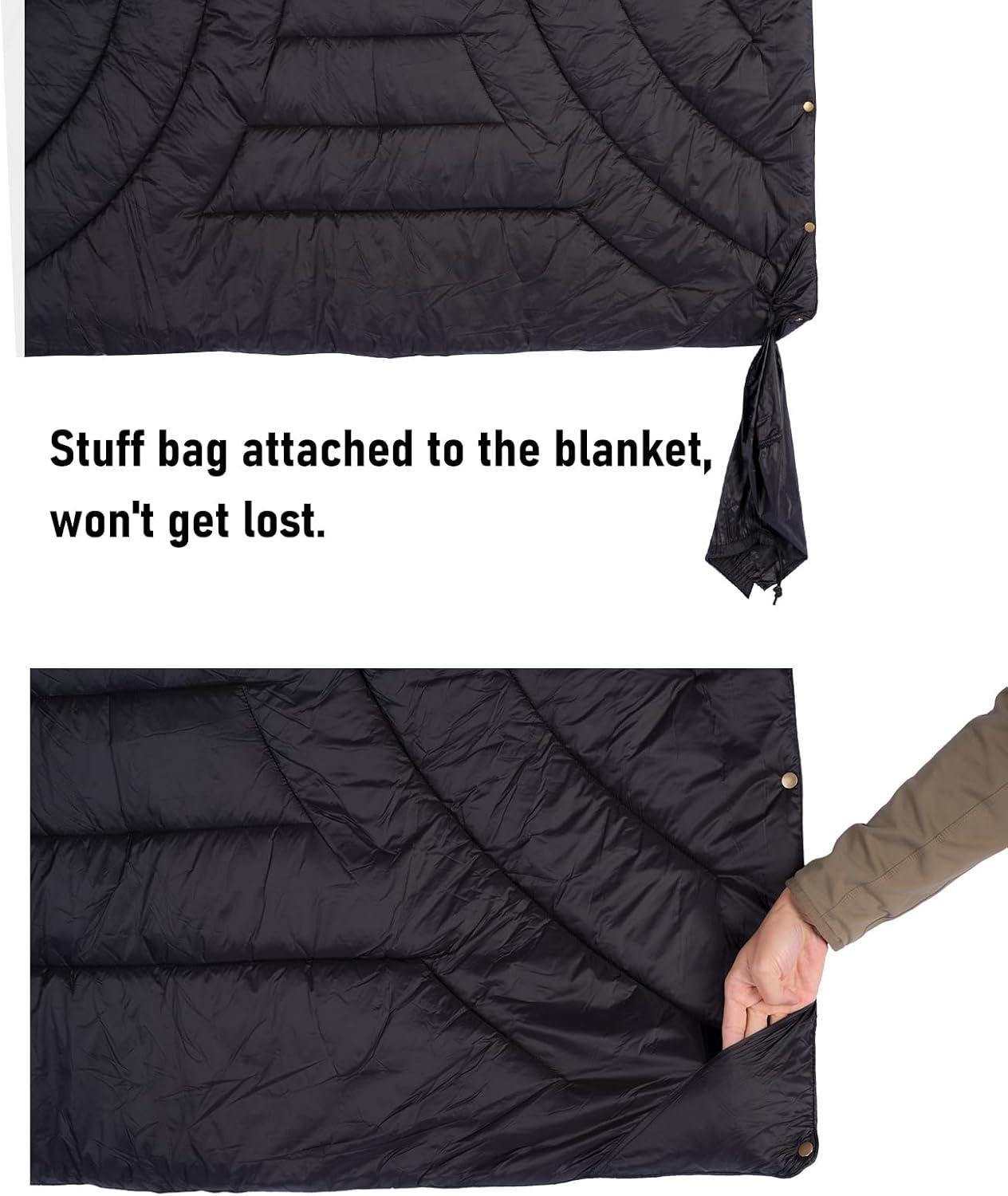 image:imageiClimb 3M Thinsulate Insulation Warm Camping Blanket Ultralight CompactLight Grey