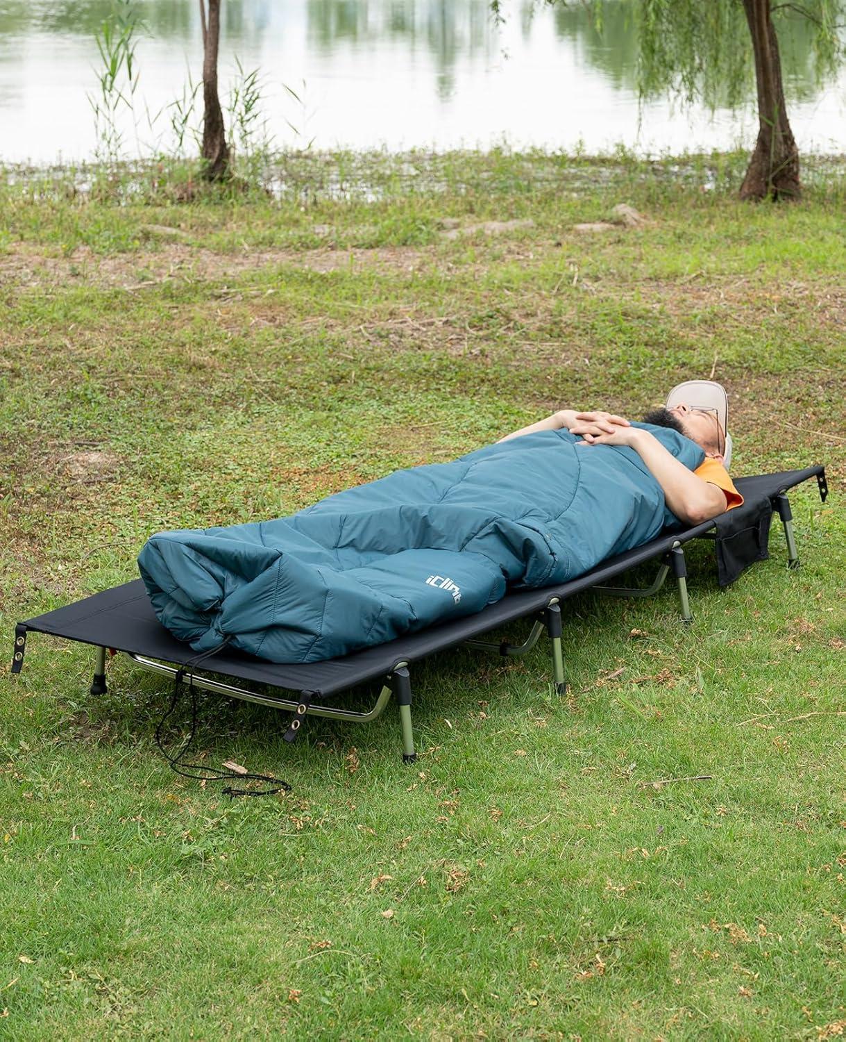 image:imageiClimb Hooded 3M Thinsulate Insulation Warm Camping Blanket Wearable Poncho Ultralight CompactBlue