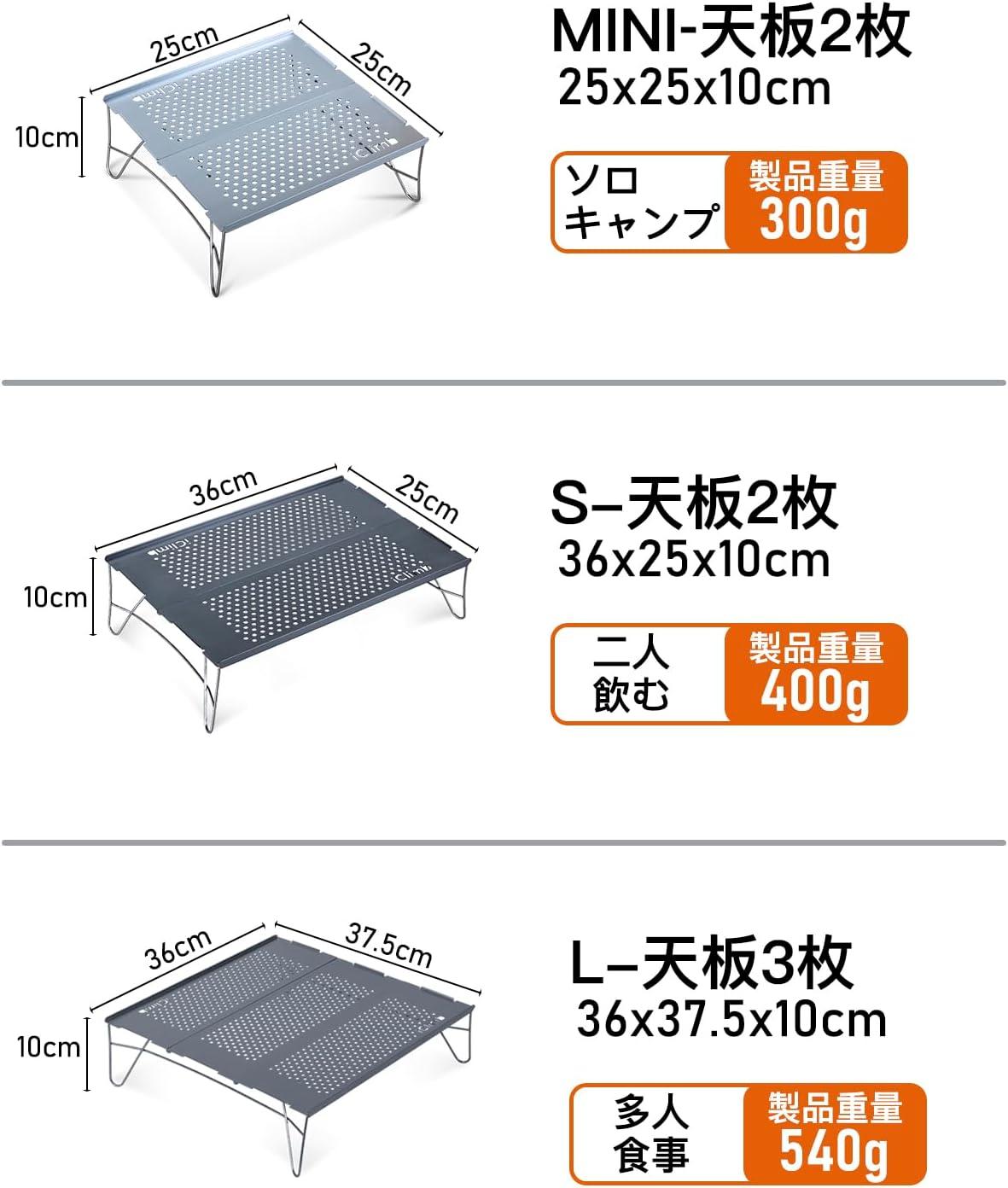 image:imageiClimb Mini Solo Folding Table Ultralight Compact for Backpacking Camping Hiking Beach Picnic Nature SGunmetal