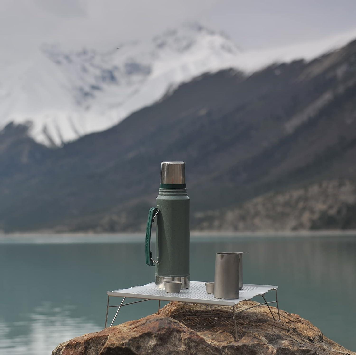 image:imageiClimb Mini Solo Folding Table Ultralight Compact for Backpacking Camping Hiking Beach Picnic Nature SGunmetal