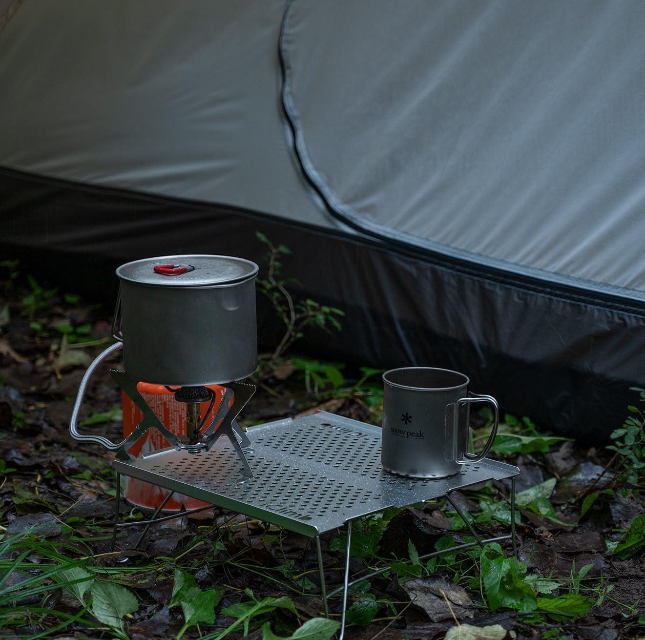image:imageiClimb Mini Solo Folding Table Ultralight Compact for Backpacking Camping Hiking Beach Picnic Nature SNature