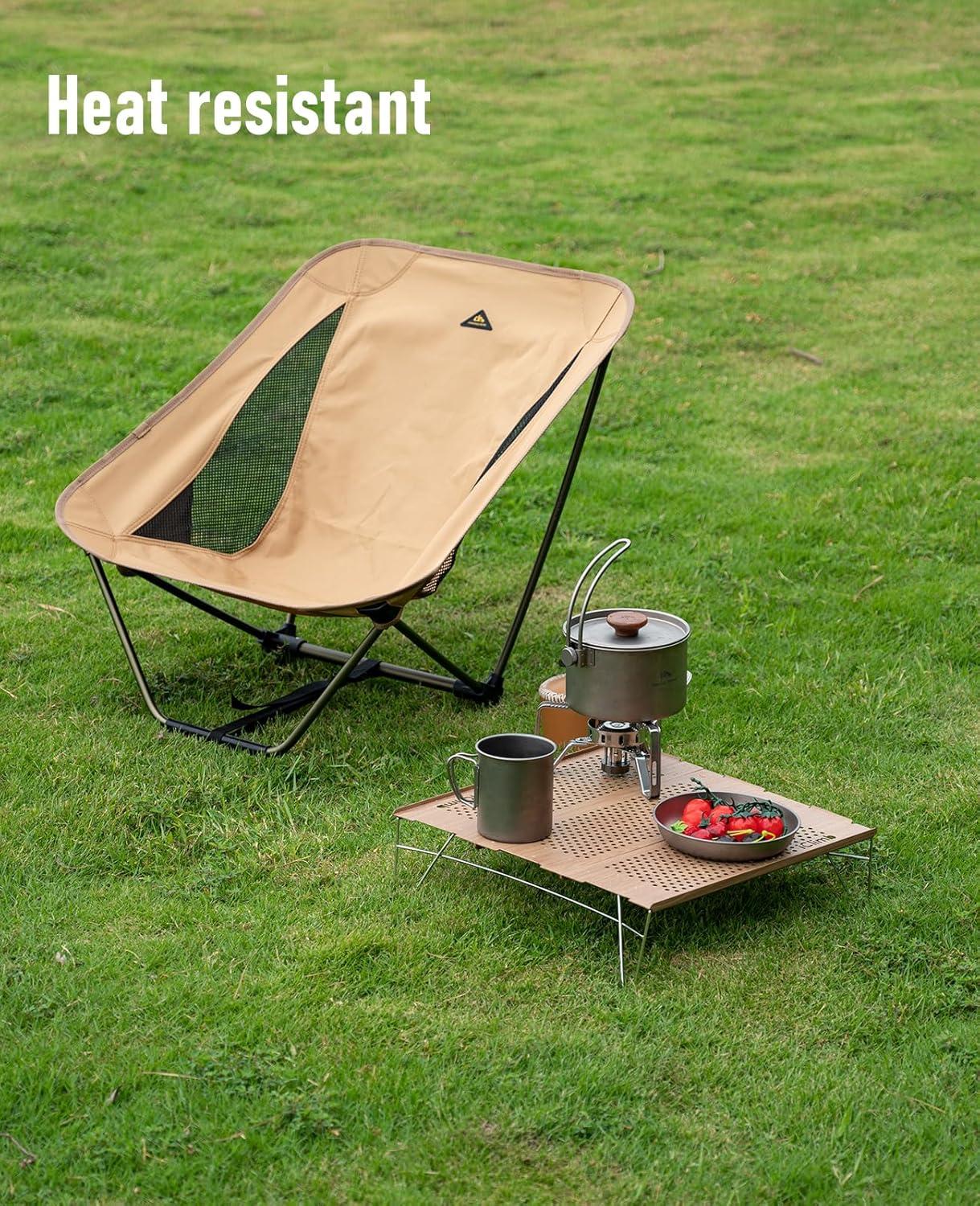 image:imageiClimb Mini Solo Folding Table Ultralight Compact for Backpacking Camping Hiking Beach Picnic Nature SNature