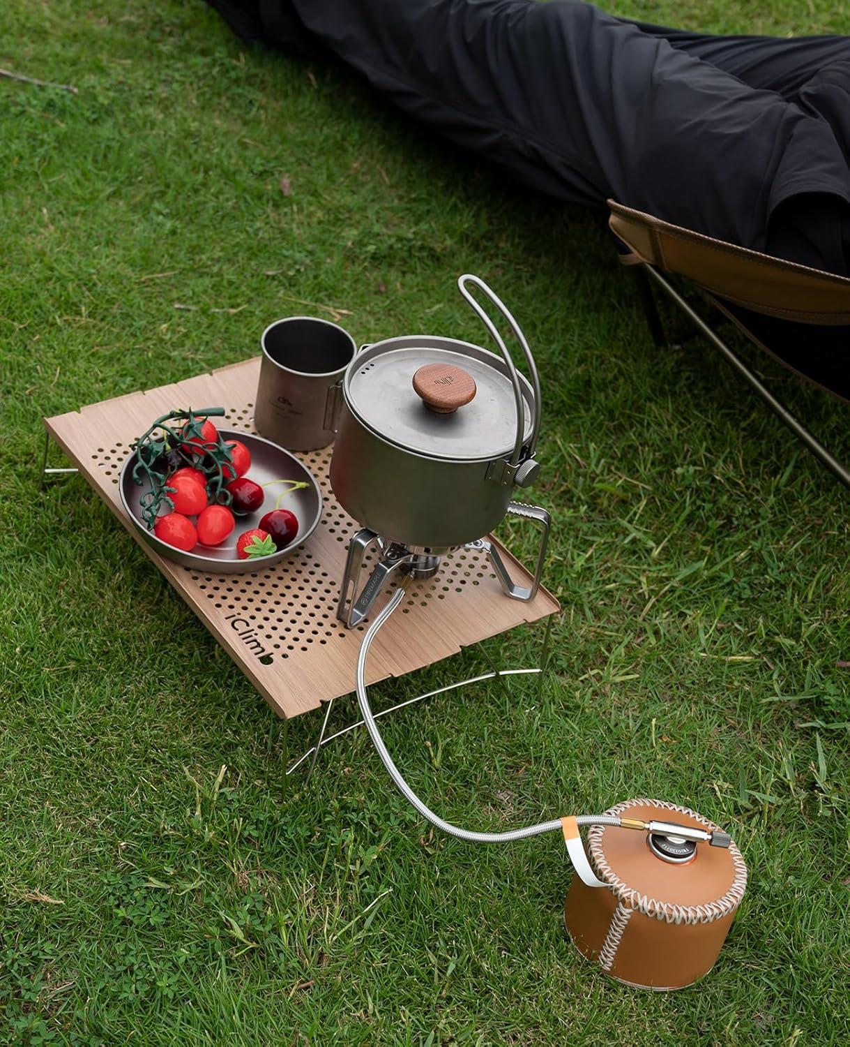image:imageiClimb Mini Solo Folding Table Ultralight Compact for Backpacking Camping Hiking Beach Picnic Nature SNature