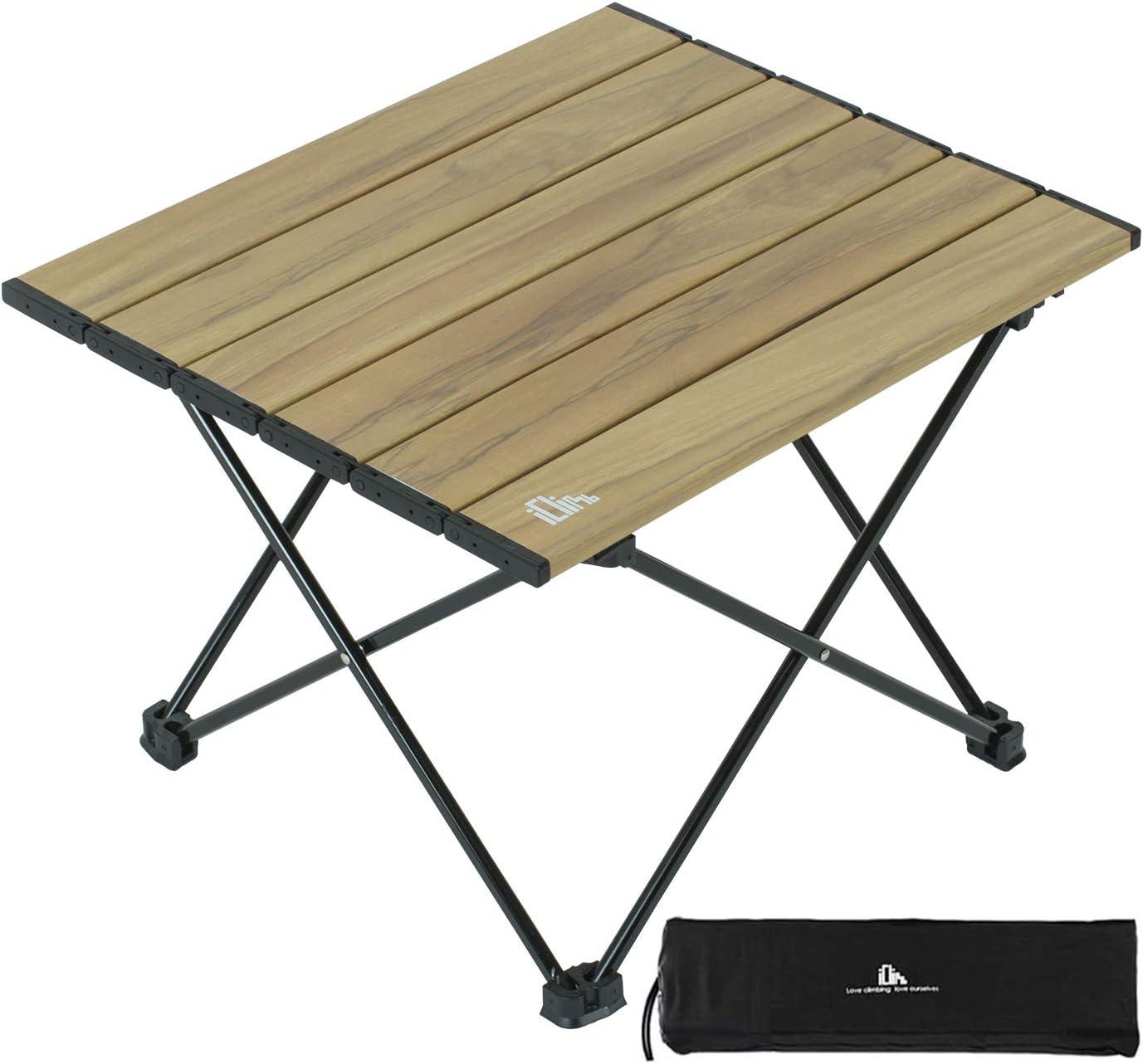 image:imageiClimb Ultralight Compact Camping Folding Table with Carry Bag Reinforced Blue XLNature