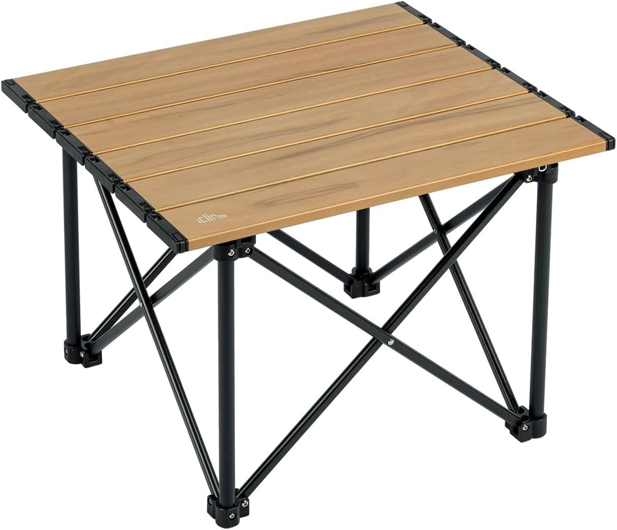 image:imageiClimb Ultralight Compact Camping Folding Table with Carry Bag Reinforced Blue XLReinforced Nature
