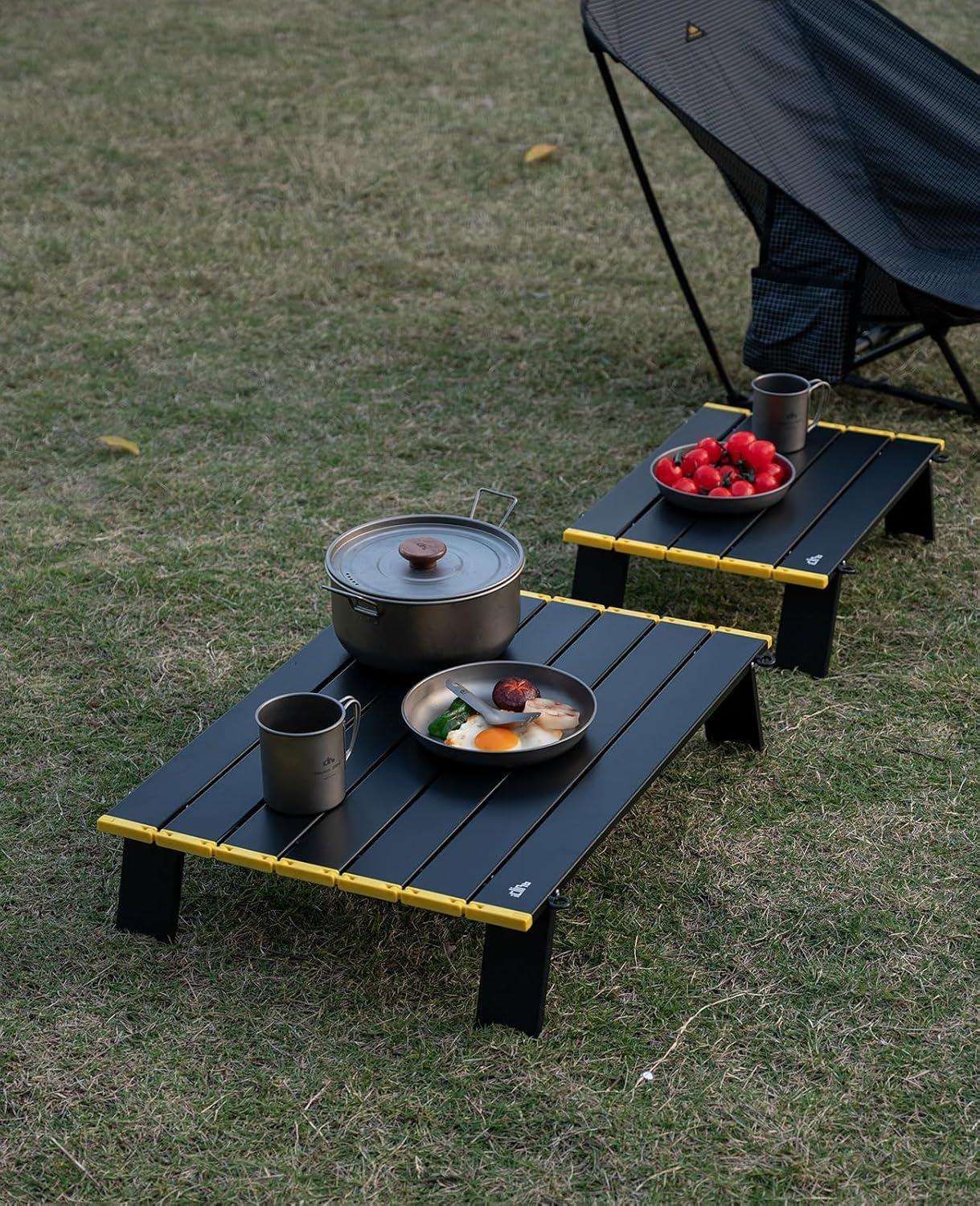 image:imageiClimb Ultralight Compact Mini Beach Picnic Folding Table with Carry BagBlack