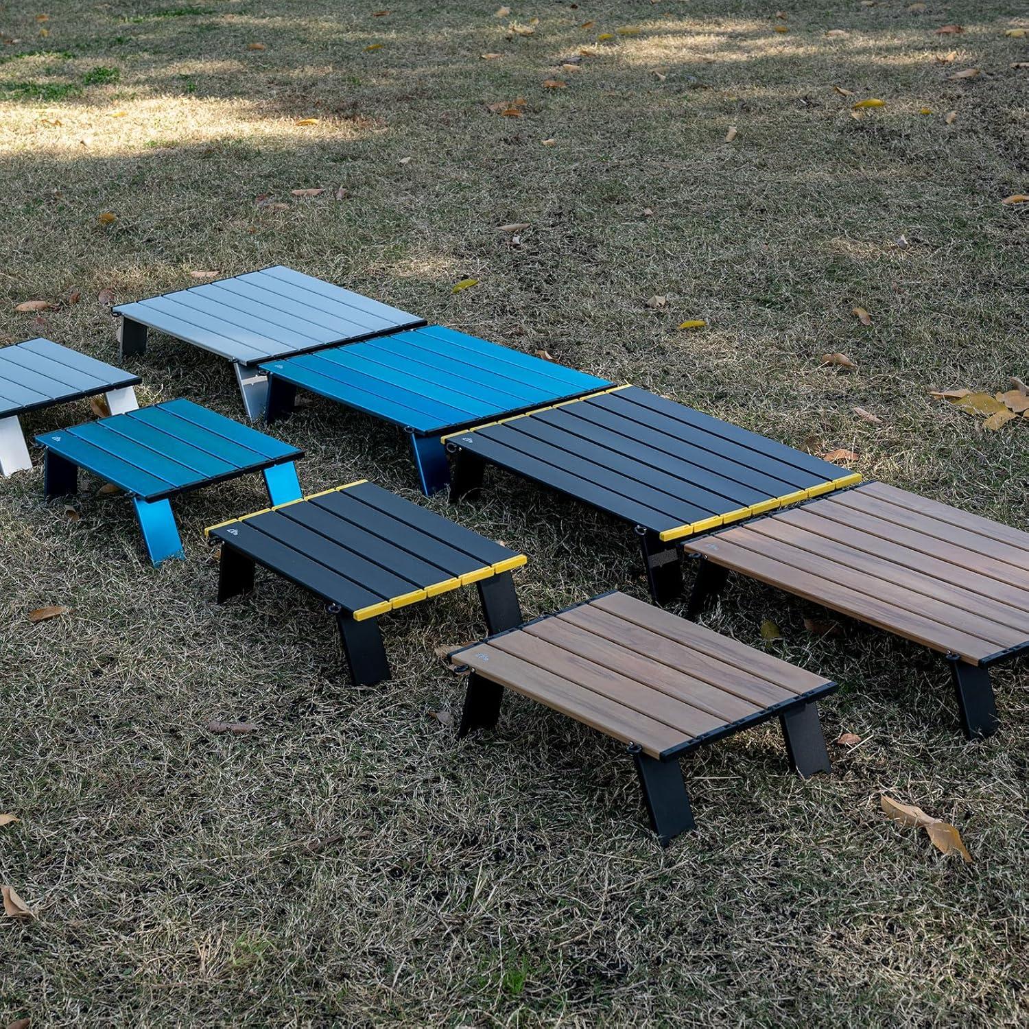 image:imageiClimb Ultralight Compact Mini Beach Picnic Folding Table with Carry BagBlue