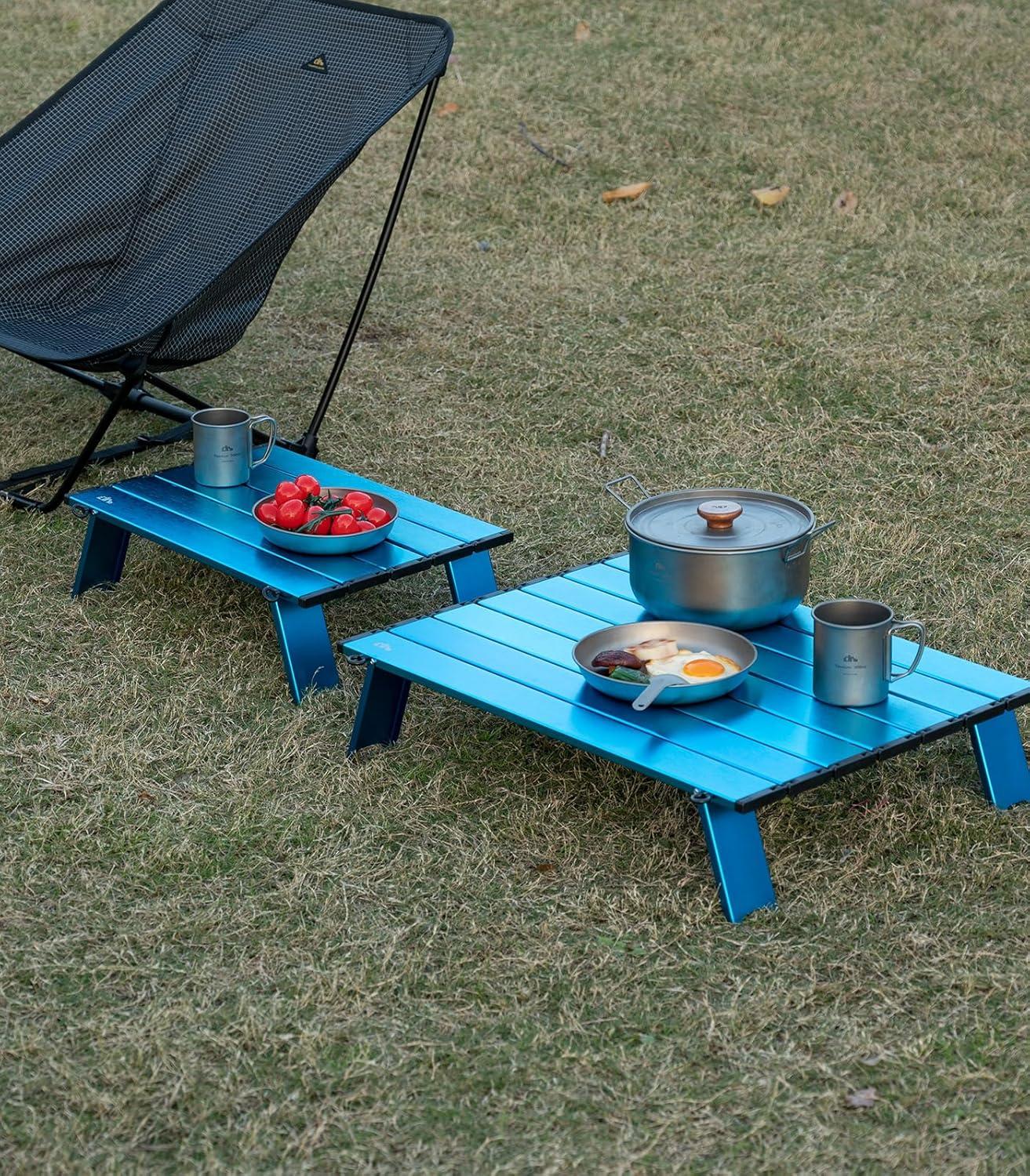 image:imageiClimb Ultralight Compact Mini Beach Picnic Folding Table with Carry BagBlue