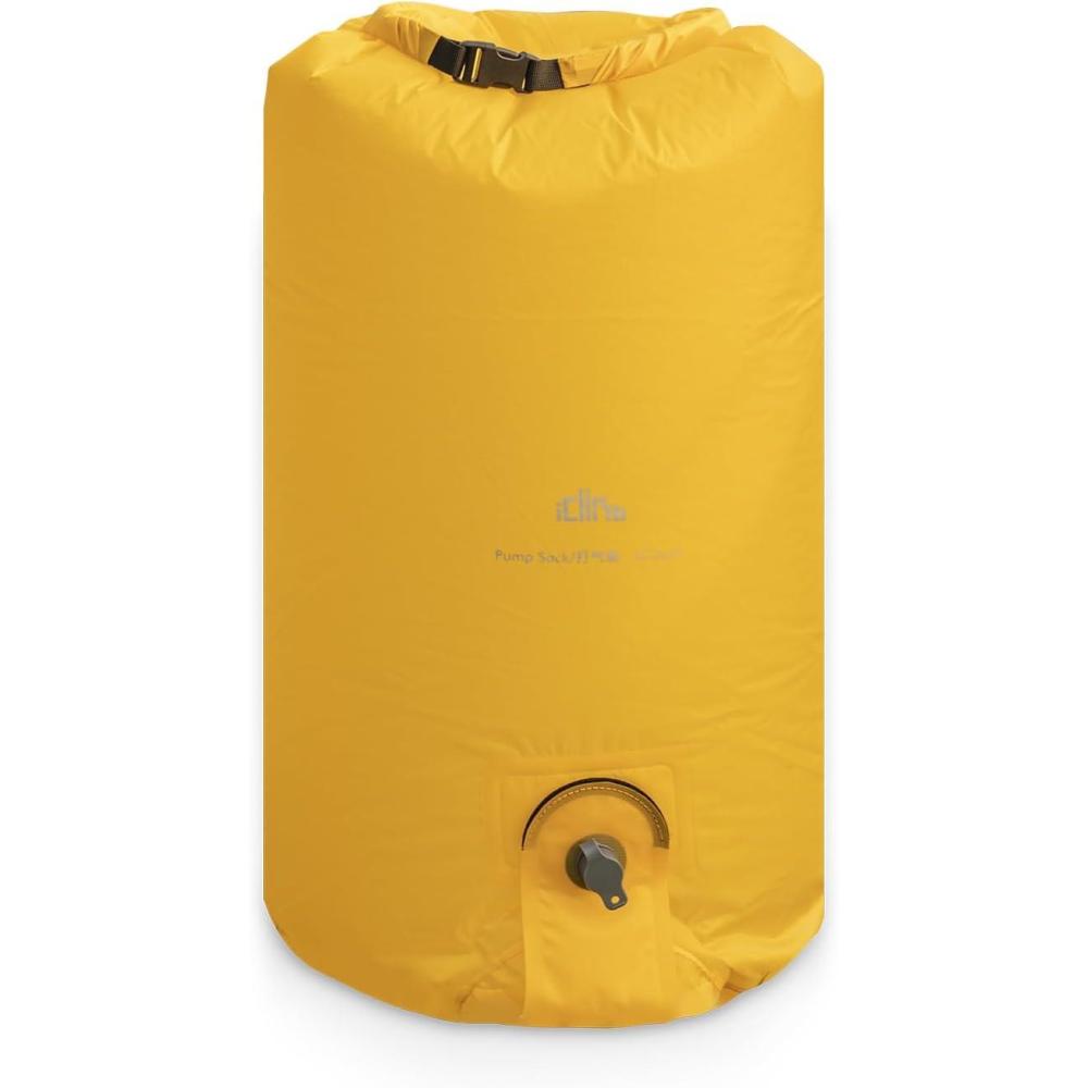 image:imageiClimb Stable Comfortable Air Sleeping Pad Ultralight Compact for Adults Camping BackpackingPump Sack Yellow