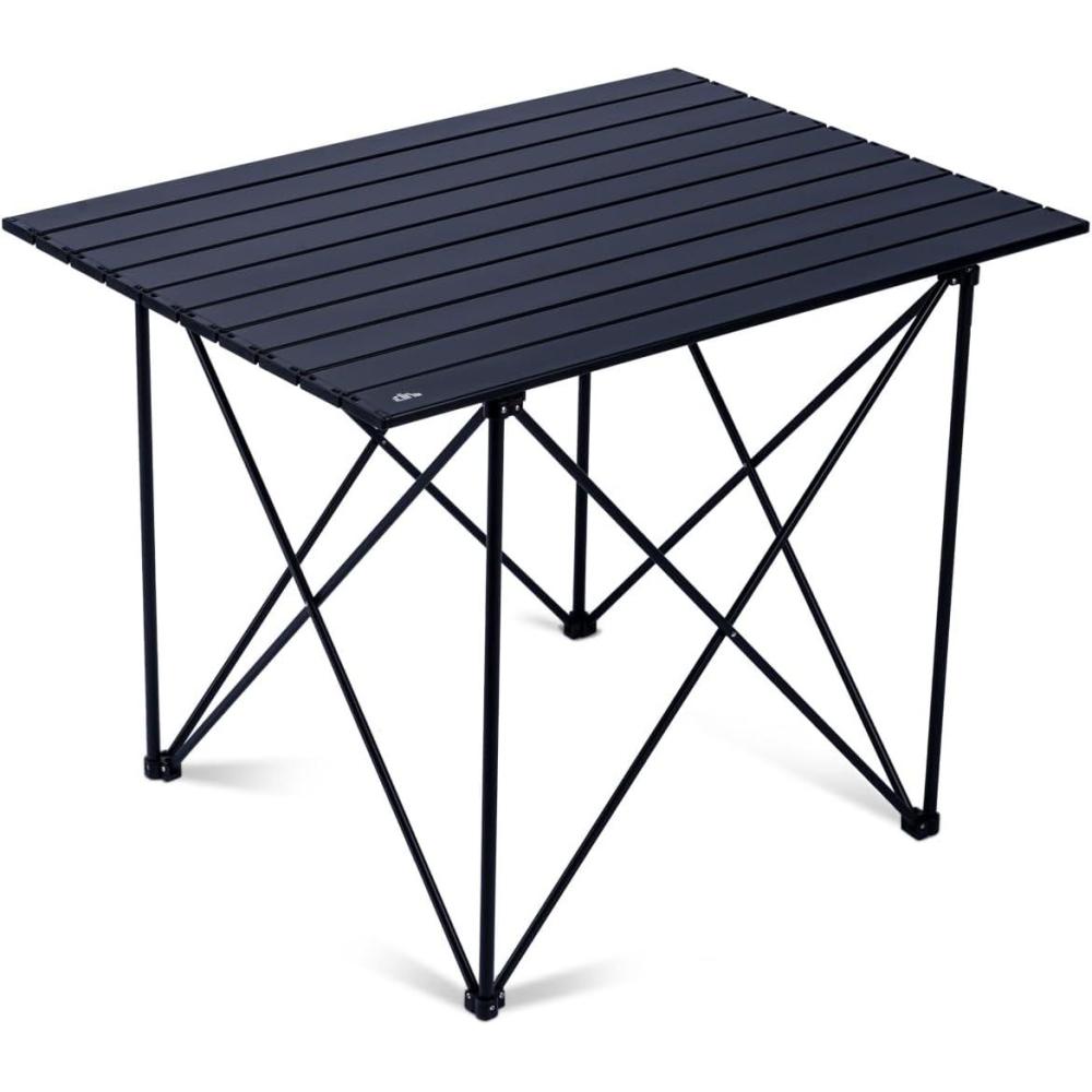 image:imageiClimb Ultralight Compact Camping Folding Table with Carry Bag Reinforced Blue XLReinforced Black