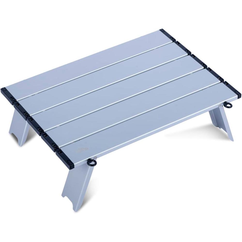 image:imageiClimb Ultralight Compact Mini Beach Picnic Folding Table with Carry BagSilver