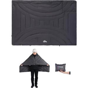 image:imageiClimb 3M Thinsulate Insulation Warm Camping Blanket Ultralight CompactDark Grey