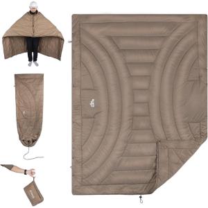 image:imageiClimb 3M Thinsulate Insulation Warm Camping Blanket Ultralight CompactKhaki