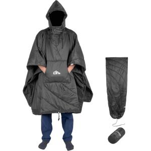 image:imageiClimb Hooded 3M Thinsulate Insulation Warm Camping Blanket Wearable Poncho Ultralight CompactBlack