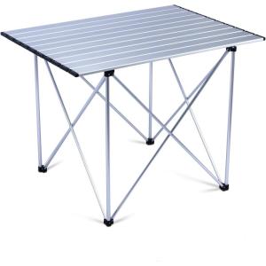 image:imageiClimb Ultralight Compact Camping Folding Table with Carry Bag Reinforced Blue  XLReinforced Silver